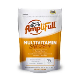 NutriSource AmpliFull Multivitamin Dog Soft Chew Supplement, 12.5 Ounce (Pack of 1)