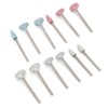 12Pcs/Set Dental Polisher Drill Grinding Head Kit Porcelain Teeth Tool