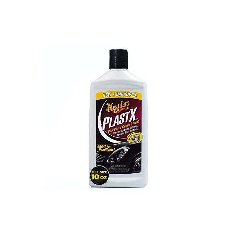 Meguiar's PlastX Clear Plastic Polish, Fast & Easy Clear Plastic