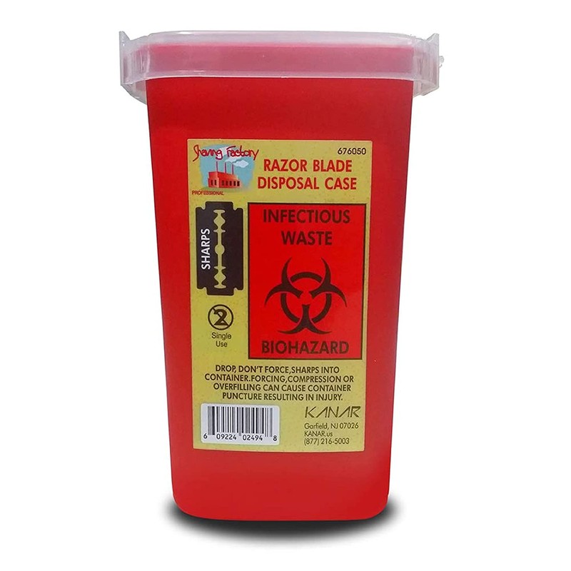 The Shave Factory Blade Dispenser, Sharps Container, Needle Disposal containers,