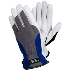 Ejendals 888-10 Tegera 888 Leather Gloves Size 10 Grey / Blue / Black / White