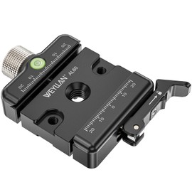 WEYLLAN AL60 Quick Release Plate Clamp Compatible with Arca Swiss, Universal Quick Release Seat, Metal Clamp Quick Release Plate for Tripods, Monopods, Ball Heads, Arca Swiss, Picatinny
