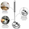 Aldera Home Stainless Steel Soup Ladle with Long Handle, Silver