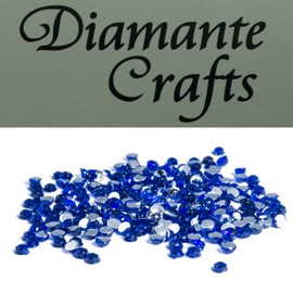 Diamante Crafts 300 x 1mm Diamante Loose, Dark Blue
