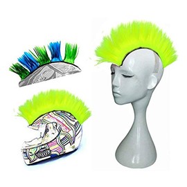 HHongJM Helmet Hawks Motorcycle Helmet Mohawk Synthetic Wigs