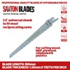 5x Saxton Blades 150mm Reciprocating Sabre Saw Wood Blades R644D