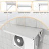 Mini Split Cover Outdoor AC Condenser Protection Sun Shade (41.7X25.2X11in)