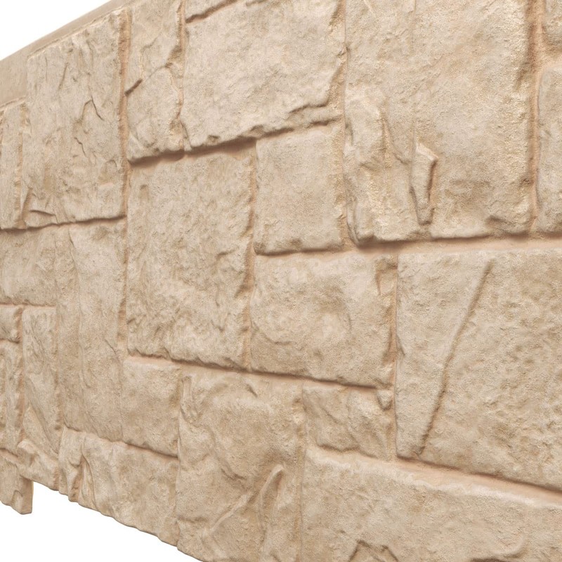 Ekena Millwork PNU24X48CROF EverStone Castle Rock, 49" W x 24