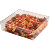 Pioneer Plastics 062C Clear Square Plastic Container, 5.25" W x