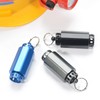 Aluminum Pill Box Waterproof Portable Pill Canister Sealing Container for