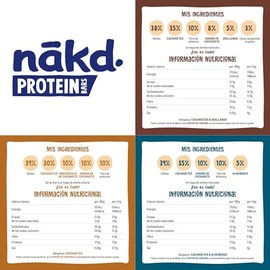 Nākd. Protein Pack Multisabores | Barritas Raw | 12 x 45g