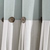 Lush Decor Linen Button Shower Curtain, 72" x 72", Blue
