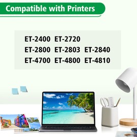 522 Ink Refill Bottles Replacement for Epson 522 Ink Refill Bottles for Ecotank ET-2800 ET-4800 ET-2400 ET-2803 ET-2720 ET-4810 ET-4700 ET-2840 Inkjet Printer Ink, 4 Bottles Black Cyan Magenat Yellow