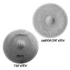 Low Volume Cymbal Pack Mute Set 14'Hihats+16"Crash+18'Crash+20"Ride 5 Pieces Silver