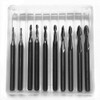 10PCS Ball Nose Twist End Mill Carbide End Mill Set