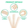 100 PCS Spiral Binding Coils 16mm Diameter Iron Spines for