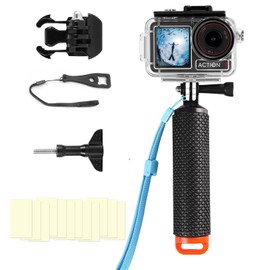Underwater Waterproof Case Compatible with DJI Osmo Action 5 Pro/Action 4/Action 3, 164FT/50M Dive Diving Housing Cover Shell with Camera Handle Mount Accessories Kit
