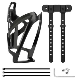 Bike Water Bottle Cage, 1 Pack Bicycle Bottle Holder Lightweight Durable Secure No Punch Installation Cycling Drink Cup Holders for Road Bike, MTB, Mountain & Kids Bikes