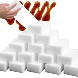 SmilePowo Paquete de 10 esponjas de limpieza mágicas, almohadillas para orejas de limpieza multifuncionales de espuma de melamina de alta calidad, platos, esponja de limpieza del hogar para cocina, muebles, baño (3.9 x 2.7 x 1.2 pulgadas)