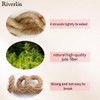 Jute Rope (3/4inchX 100ft) Twisted Hemp Rope for Crafts， Landscaping,