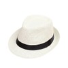 Boolavard Kids Girls Boys Summer Fedora Straw Hat Wide Brim