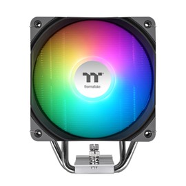 Thermaltake UX400 ARGB CPU Cooler; 4xØ6mm Copper Heatpipes; 120mm PWM Fan; 700~1800 RPM; Intel/AMD Compatible; Single Tower; 240W TDP; Black; CL-P142-AL12SW-A