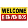 Generic 4LessCo 2x4 Feet WELCOME BIENVENIDOS Banner Sign Fabric Polyester