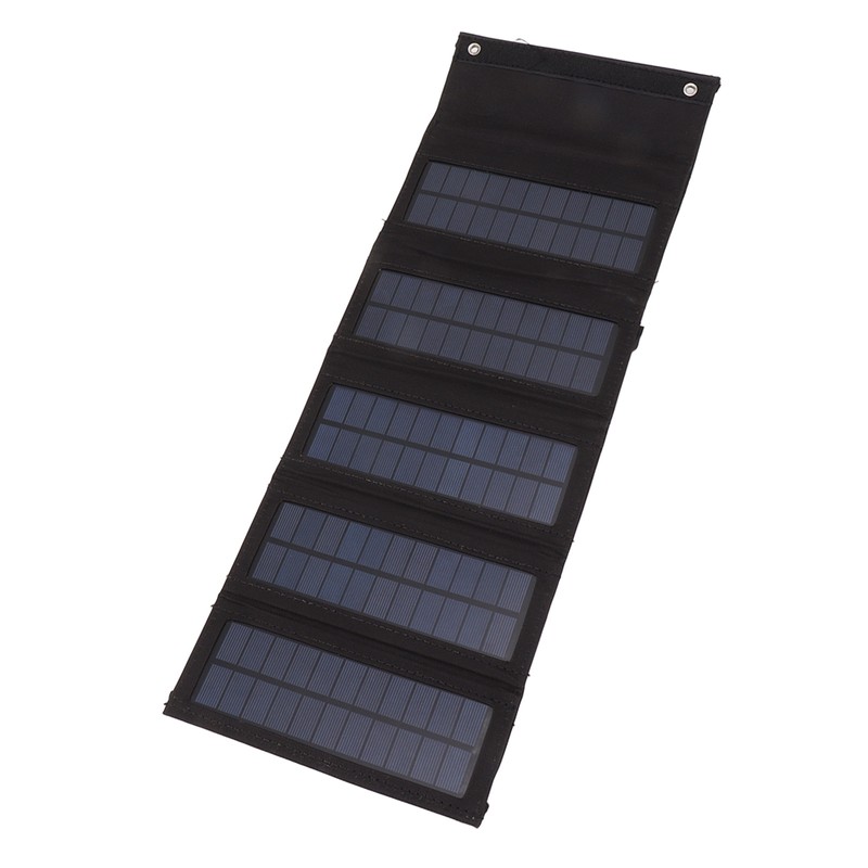 50W Portable Solar Panel Bag Monocrystalline Silicon 5 Folding Solar