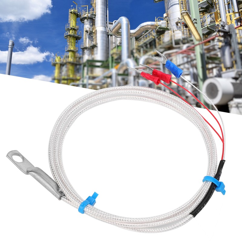 Temperature Sensor Probe PT100 Thermistor Temperature Measuring Probe Round Hole