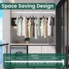 Kelisiting Wall Mounted Clothes Drying Rack, Laundry Drying Rack Wall