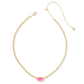 Kendra Scott Elisa Beaded Necklace, 14K Gold-Plated Brass, Fashion Jewelry for Women, Azalea Illusion