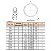 Metric 15-Sizes Round Wire C-Clips External Retaining Rings Assortment Kit;Round