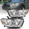 Aosky Halogen Type Headlight Assembly Set Replacement for 2008-2010 Toyota