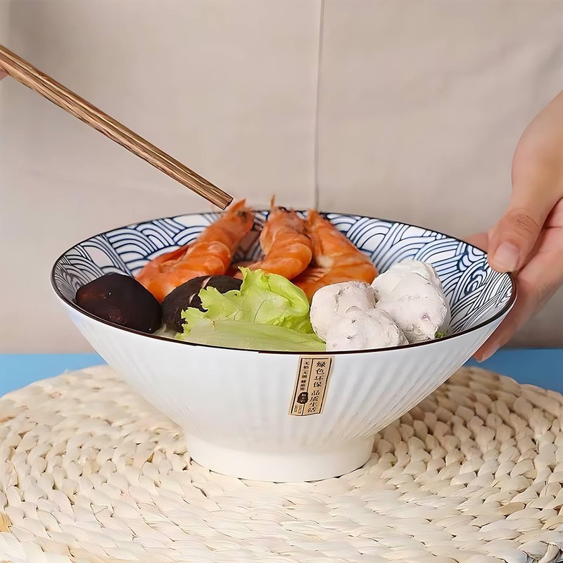 QINLANG 38 oz Japanese Ramen, Soup, Pho & Noodle Bowls