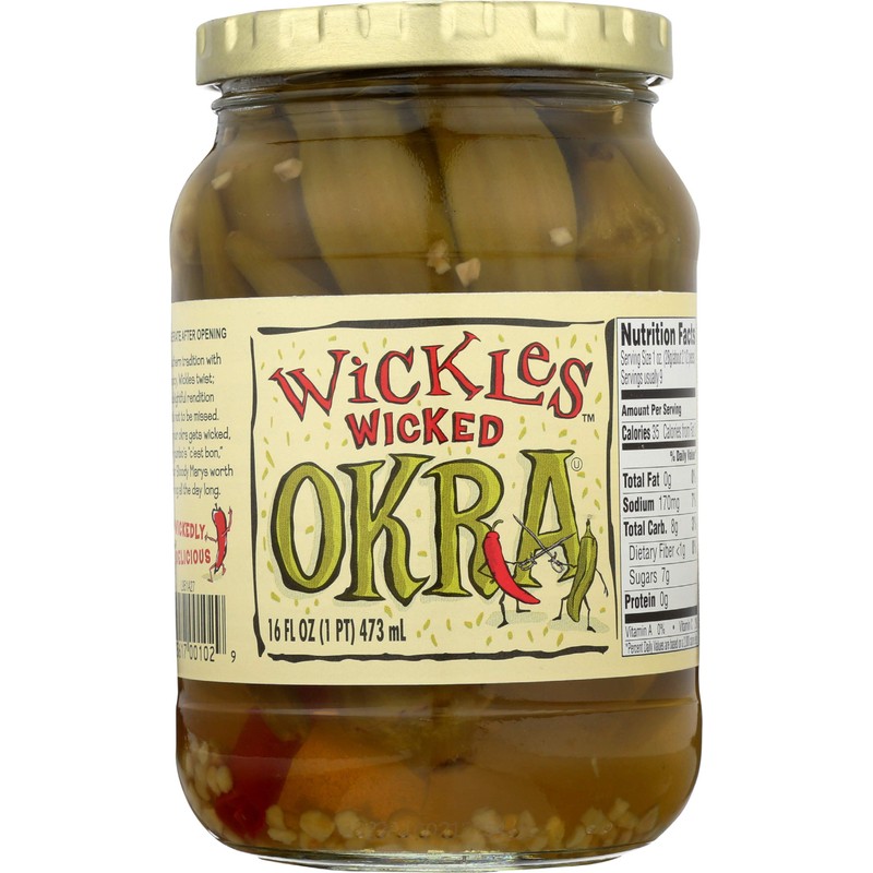 Wickles Wicked Okra, 16 oz