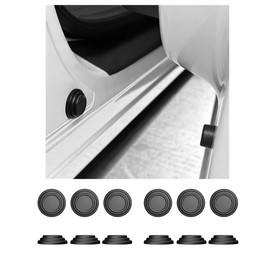 Car Door Cushion for Mazda CX8 CX5 CX30 MX30 MAZDA3 MAZDA2 MAZDA6 CX60 Roadster Car Door Shock Protection Cushion Shock Absorbing Sound Insulation Noise Muting Black