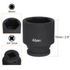 sourcing map 6-Point Impact Socket 3/4" Drive 46mm Metric 40Cr