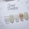 [Handmade nail tip] Tanning polka dot nail tip - Short