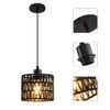 Woven Pendant Light Boho Chandelier, Rattan Pendant Lights Kitchen Island,