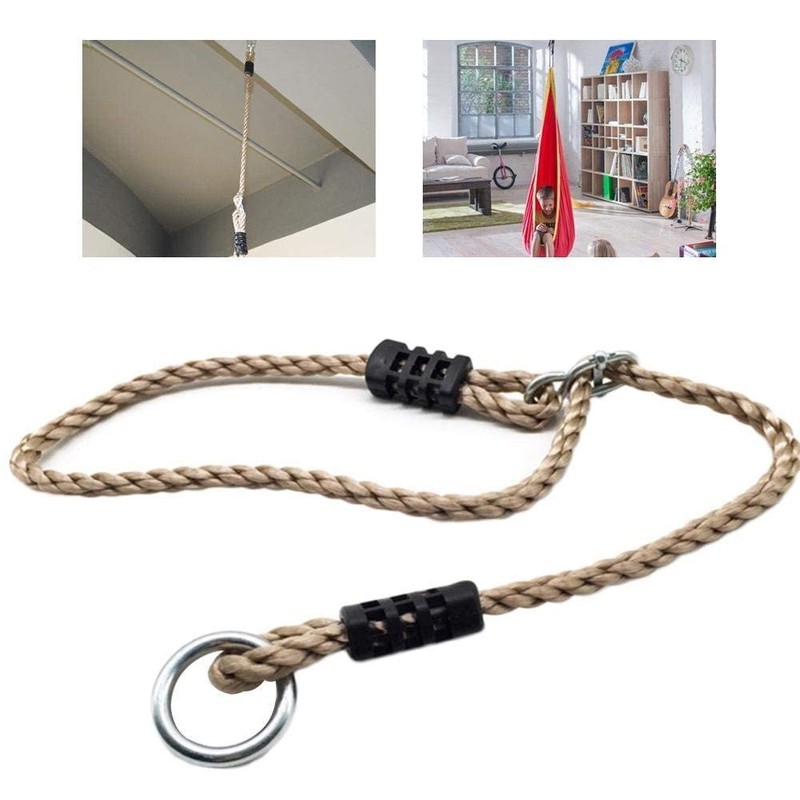 LHKJ Set of 2 Swing Ropes Adjustable Extension Rope for