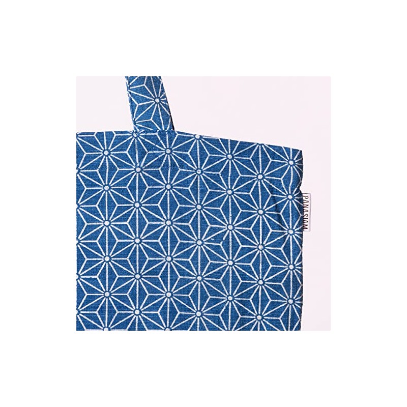 PANASIAM Cotton Jute Bag in Various Colours, Asanoha