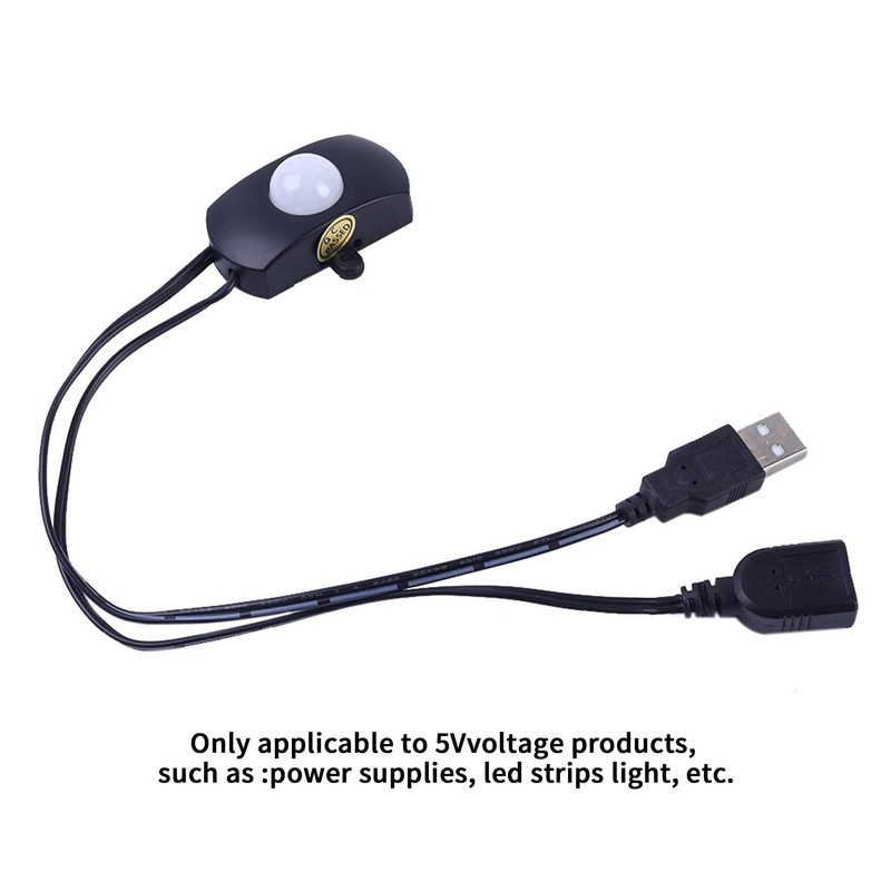 Clearhill 5V Motion Sensor Switch with USB Male and Female