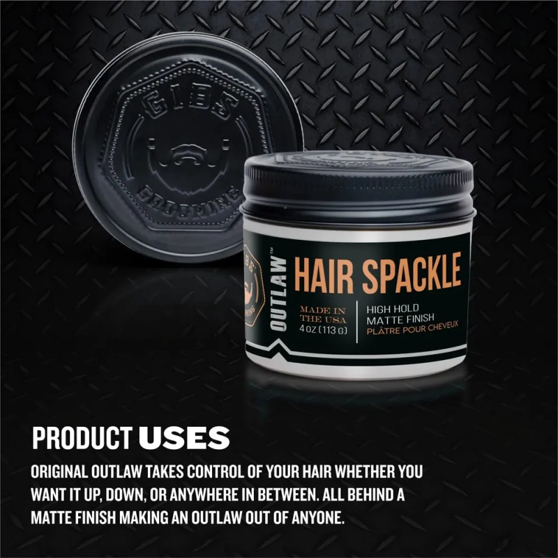 Espaca Para El Cabello Gibs Outlaw Strong Hold, Acabado Mate