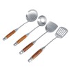 4Pcs/Set 304 Stainless Steel Rosewood Cooking Utensils Cookware Set Kitchen