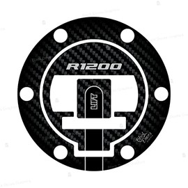 3D Resin Sticker Compatible with Petrol Fuel Cap with Holes R 1200 GS LC and Adventure 2006-2013 (Carbon)