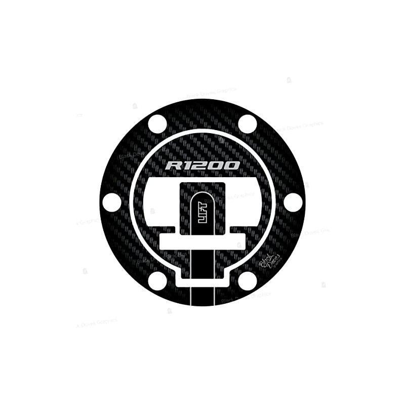 3D Resin Sticker Compatible with Petrol Fuel Cap with Holes