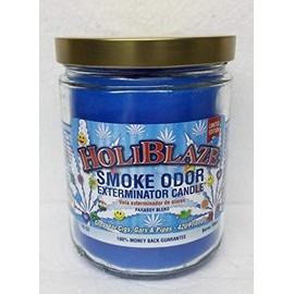 Smoke Odor Exterminator 13oz Jar Candle, Holiblaze Eight Pack.