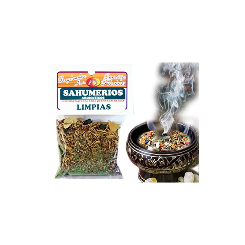 3 PCS Cleansing-LIMPIAS Herbal Incense Mix SAHUMERIO ESPIRITUAL DE HIERBAS