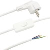 Cable White 3 m 3G 0.75 mm² with Cord Intermediate