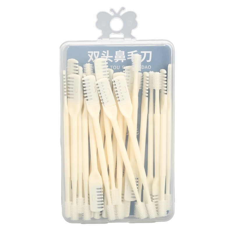 24 Pcs 360 Degree Rotating Nose Hair Trimmer Double Head